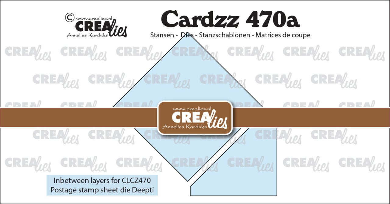 Crealies Cardzz Stansen Tussenlaagjes voor CLCZ470 (CLCZ470a)