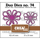 Crealies Duo Stansen No. 74 Open Bloemen 30 (CLDD74)