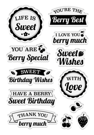 Crafter's Companion Berry Bliss Photopolymer Stamp Sweet Wishes by Nature's Garden (NG-BB-STP-SWWI) Crafter's Companion Berry Bliss Photopolymer Stamp Sweet Wishes by Nature's Garden (NG-BB-STP-SWWI)
