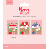 Crafter's Companion Berry Bliss Metal Die & Stencil Berry Basket by Nature's Garden (NG-BB-MD-STEN-BEBA)