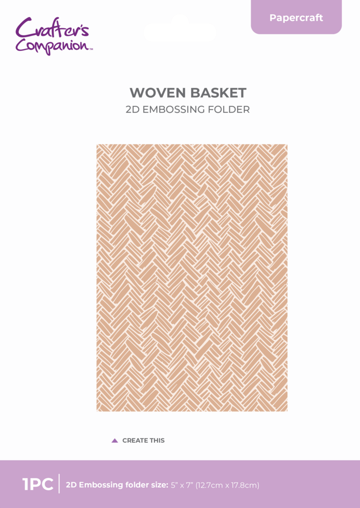 Crafter's Companion Berry Bliss 5x7 2D Embossing Folder Woven Basket by Nature's Garden (NG-BB-EF5-WOBA) Crafter's Companion Berry Bliss 5x7 2D Embossing Folder Woven Basket by Nature's Garden (NG-BB-EF5-WOBA)