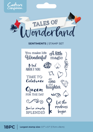 Crafter's Companion Tales of Wonderland Photopolymer Stamp Sentiments (CC-TOW-STP-SENT) Crafter's Companion Tales of Wonderland Photopolymer Stamp Sentiments (CC-TOW-STP-SENT)