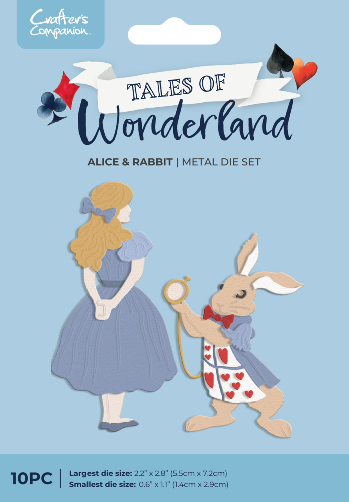Crafter's Companion Tales of Wonderland Metal Die Alice & Rabbit (CC-TOW-MD-ALRAB)