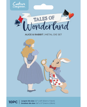 Crafter's Companion Tales of Wonderland Metal Die Alice & Rabbit (CC-TOW-MD-ALRAB)