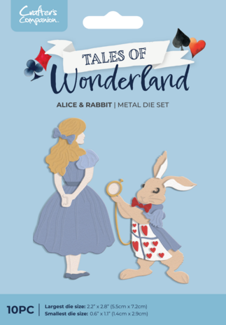 Crafter's Companion Tales of Wonderland Metal Die Alice & Rabbit (CC-TOW-MD-ALRAB)