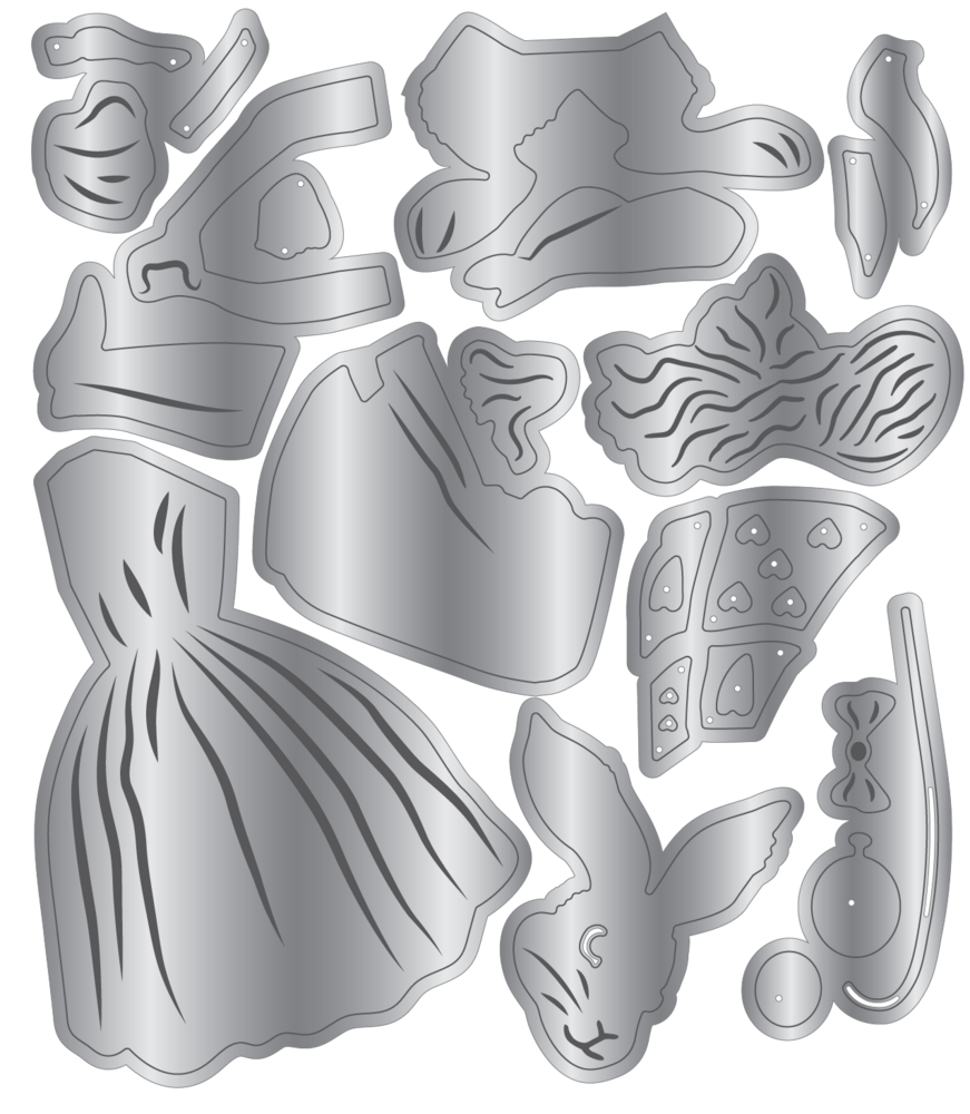 Crafter's Companion Tales of Wonderland Metal Die Alice & Rabbit (CC-TOW-MD-ALRAB)