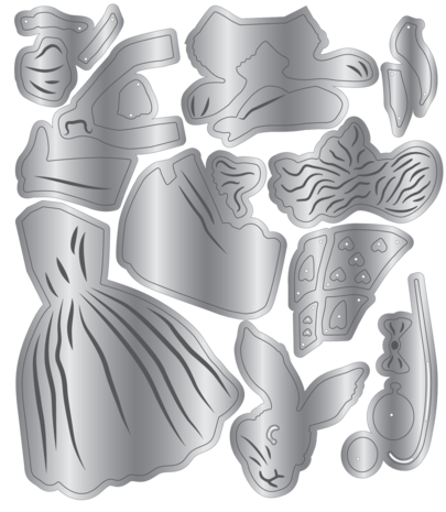 Crafter's Companion Tales of Wonderland Metal Die Alice & Rabbit (CC-TOW-MD-ALRAB)