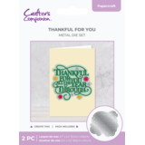 Crafter's Companion Large Sentiment Dies Thankful for You (CC-MD-THANK-YO)