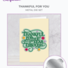 Crafter's Companion Large Sentiment Dies Thankful for You (CC-MD-THANK-YO) Crafter's Companion Large Sentiment Dies Thankful for You (CC-MD-THANK-YO)