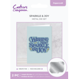 Crafter's Companion Large Sentiment Dies Sparkle & Joy (CC-MD-SPA-JOY)