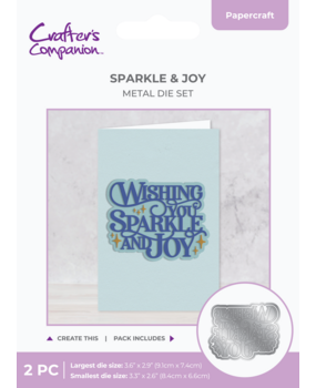 Crafter's Companion Large Sentiment Dies Sparkle & Joy (CC-MD-SPA-JOY)