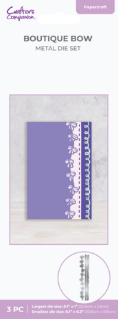Crafter's Companion Edge'able Metal Die Boutique Bow (CC-MD-EDG-BOBO) Crafter's Companion Edge'able Metal Die Boutique Bow (CC-MD-EDG-BOBO)