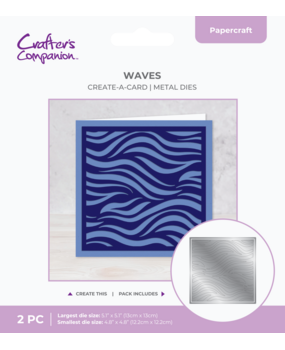 Crafter's Companion Create-a-Card Dies Waves (CC-MD-CAD-WAVE)