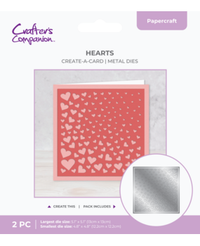Crafter's Companion Create-a-Card Dies Hearts (CC-MD-CAD-HEAR)