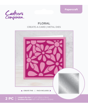 Crafter's Companion Create-a-Card Dies Floral (CC-MD-CAD-FLOR)