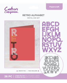 Crafter's Companion Retro Numbers Dies Retro Alphabet (CC-MD-RETRO-ALP) Crafter's Companion Retro Numbers Dies Retro Alphabet (CC-MD-RETRO-ALP)
