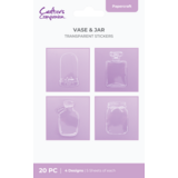 Crafter's Companion Flower Press Transparent Vase & Jar Stickers (CC-STIK-VASJAR)