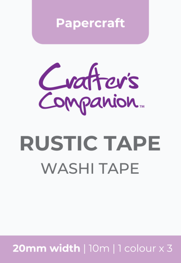 Crafter's Companion Flower Press Washi Tape Rustic (CC-TAP-RUSTIC) Crafter's Companion Flower Press Washi Tape Rustic (CC-TAP-RUSTIC)