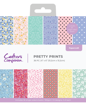 Crafter's Companion Dress 6x6 Inch Paper Pad Pretty Prints (CC-PAD6-PREPR)