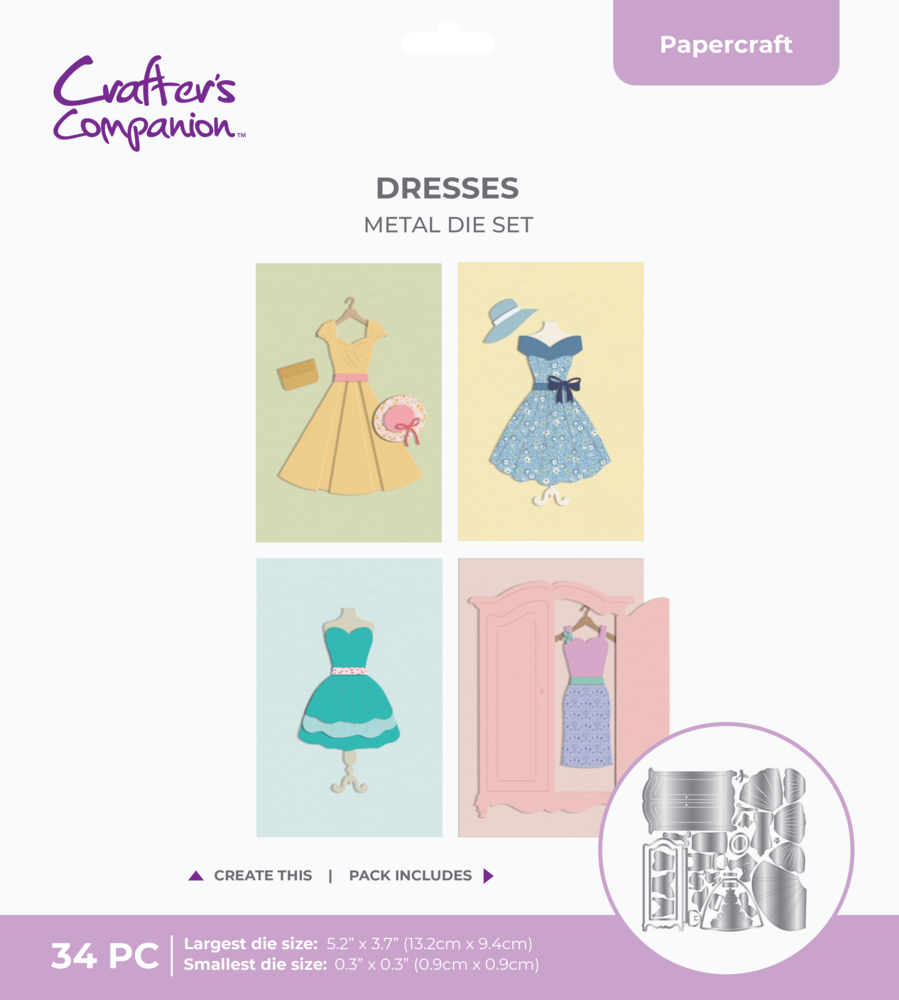 Crafter's Companion Dress Dies Dresses (CC-EF-MD-DRESS) Crafter's Companion Dress Dies Dresses (CC-EF-MD-DRESS)