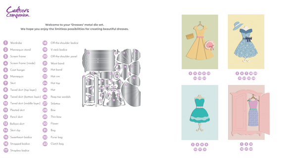 Crafter's Companion Dress Dies Dresses (CC-EF-MD-DRESS) Crafter's Companion Dress Dies Dresses (CC-EF-MD-DRESS)