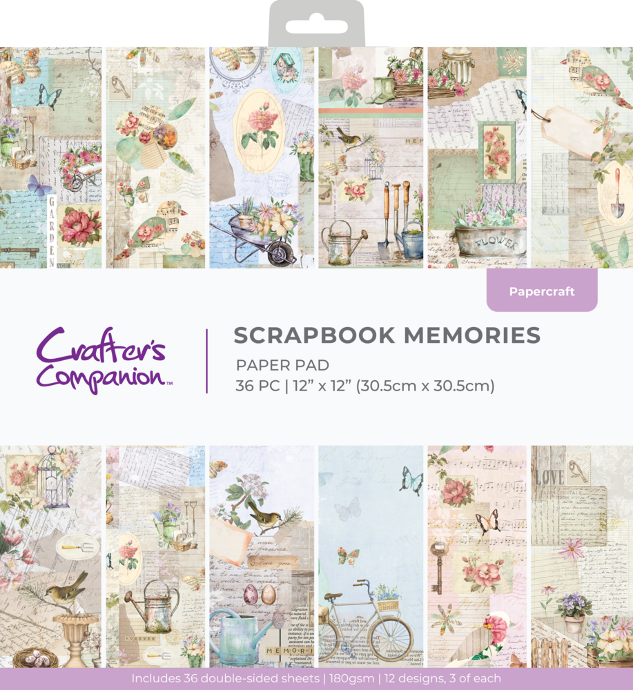 Crafter's Companion His & Her Garden Shed 12x12 Inch Paper Pad Scrapbook Memories (CC-PAD12-SCME) Crafter's Companion His & Her Garden Shed 12x12 Inch Paper Pad Scrapbook Memories (CC-PAD12-SCME)