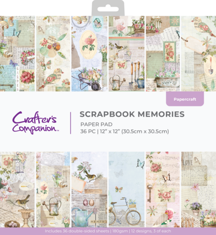 Crafter's Companion His & Her Garden Shed 12x12 Inch Paper Pad Scrapbook Memories (CC-PAD12-SCME) Crafter's Companion His & Her Garden Shed 12x12 Inch Paper Pad Scrapbook Memories (CC-PAD12-SCME)