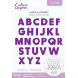 Crafter's Companion Large Stencil & Die Set Large Alphabet (CC-STEN-MD-LARAL)