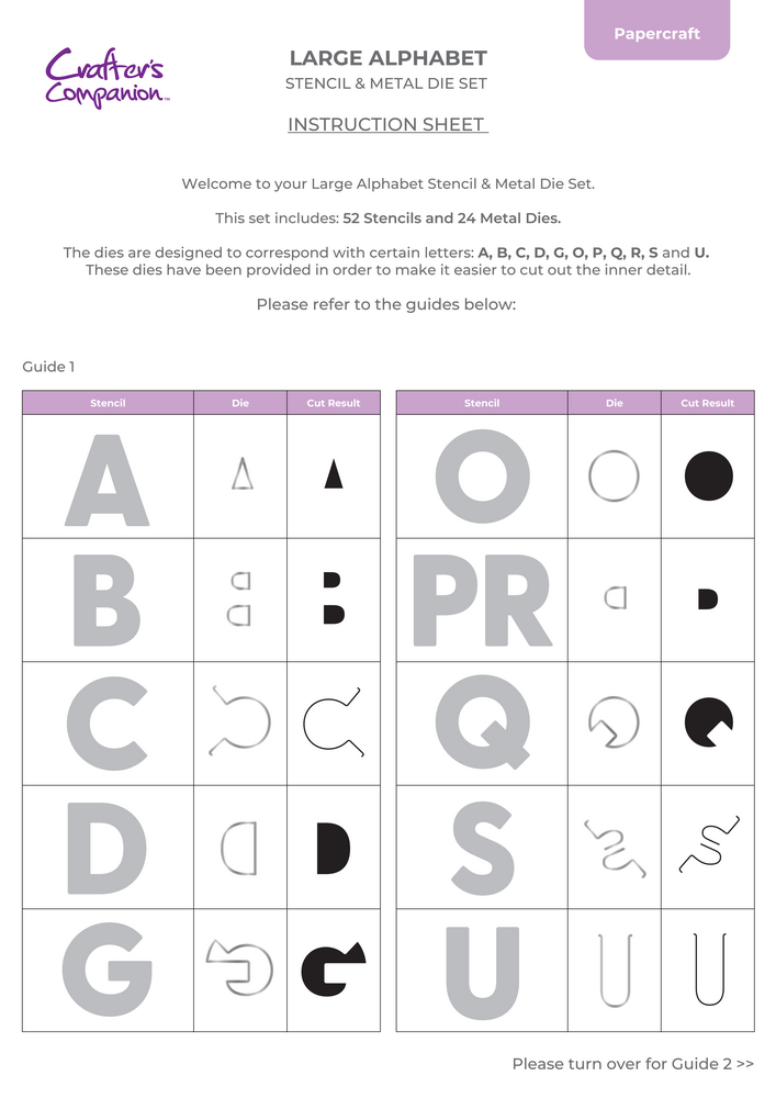 Crafter's Companion Large Stencil & Die Set Large Alphabet (CC-STEN-MD-LARAL) Crafter's Companion Large Stencil & Die Set Large Alphabet (CC-STEN-MD-LARAL)