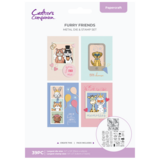 Crafter's Companion Furry Friends Metal Die & Stamp Set (CC-STD-FUR-FRI)