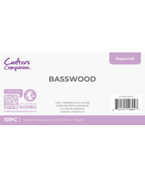 Crafter's Companion Hug Tokens 5x7 Inch Basswood (10pcs) (CC-BAS-WO10)