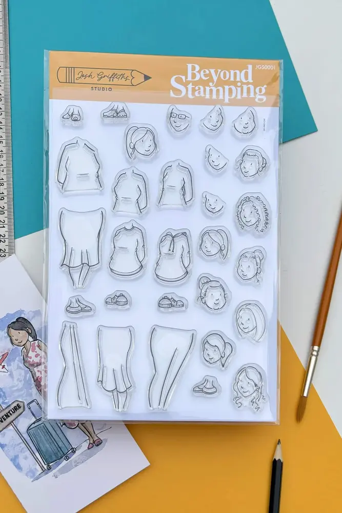 Beyond Stamping Custom Portrait 1 Photopolymer Stamp Set by Josh Griffiths Studios (JGS0001) Beyond Stamping Custom Portrait 1 Photopolymer Stamp Set by Josh Griffiths Studios (JGS0001)