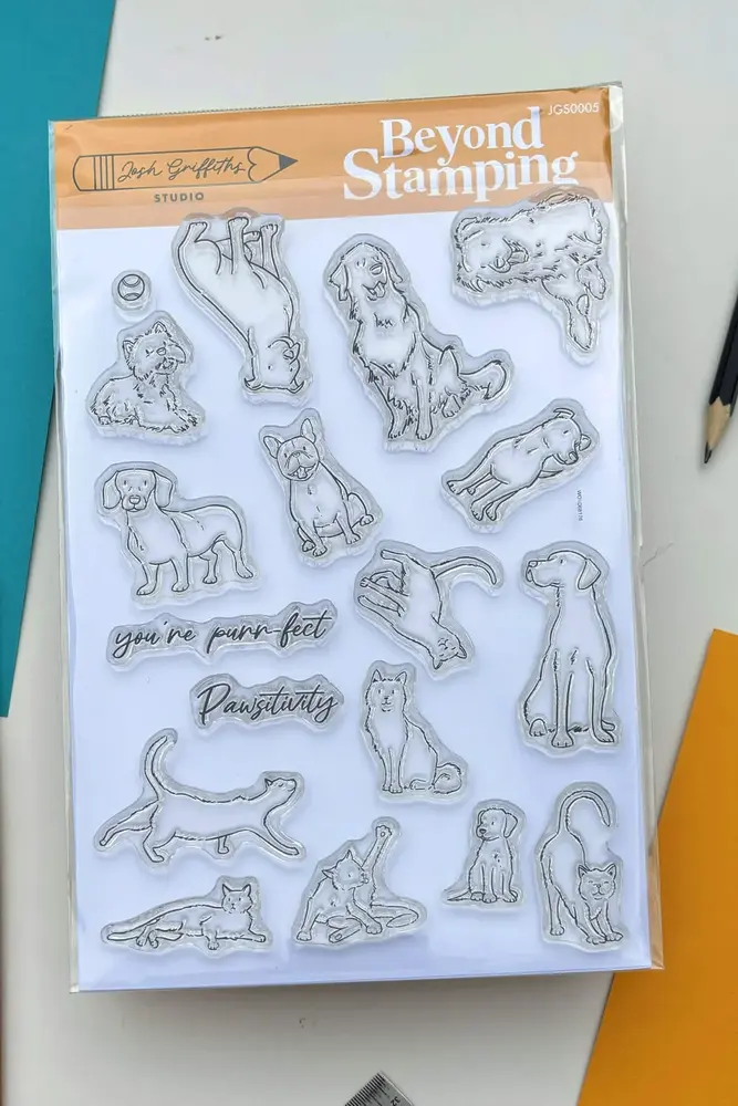 Beyond Stamping Pawsitivity Photopolymer Stamp Set by Josh Griffiths Studios (JGS0005) Beyond Stamping Pawsitivity Photopolymer Stamp Set by Josh Griffiths Studios (JGS0005)