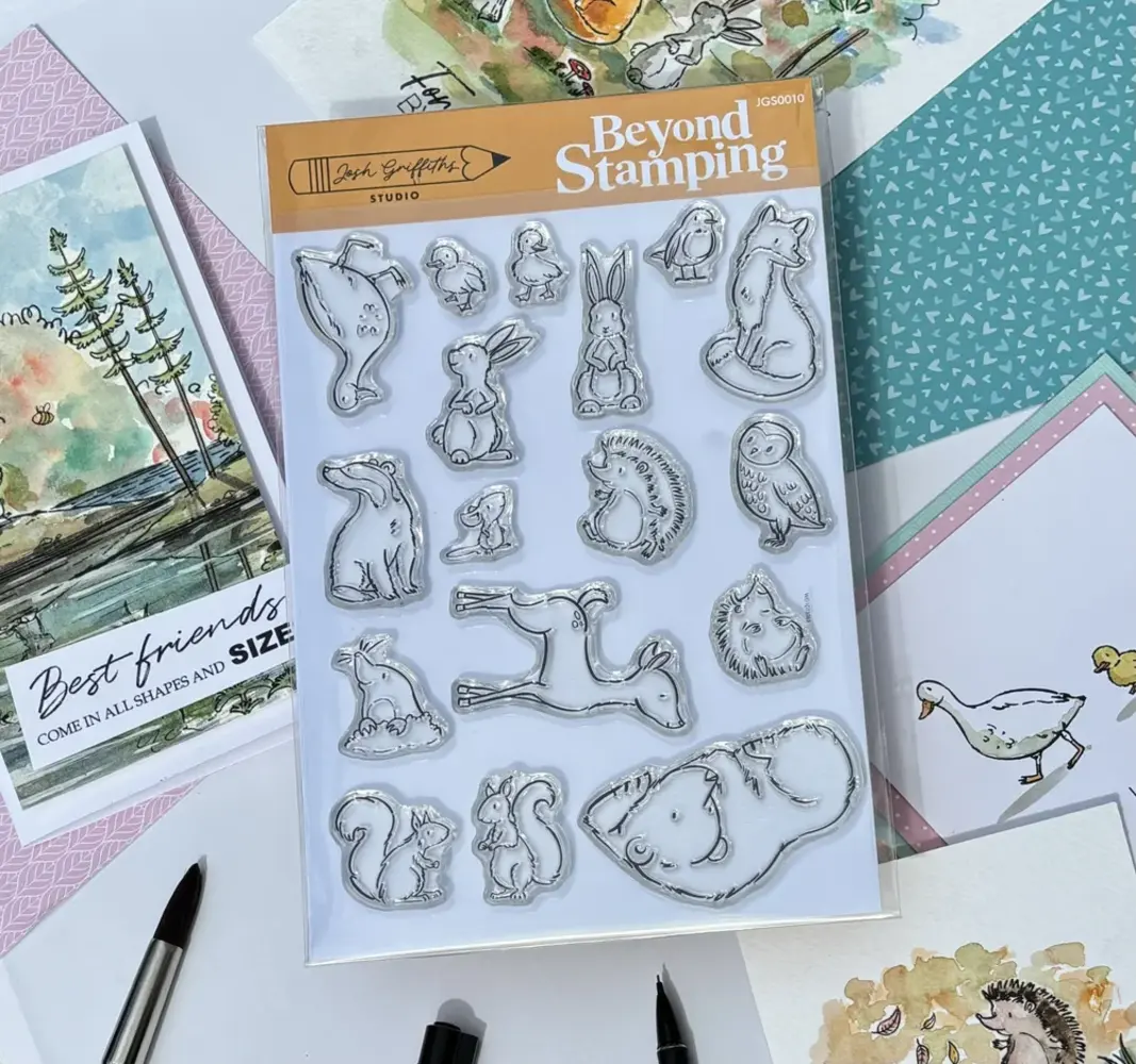 Beyond Stamping Storybook Animals 1 Photopolymer Stamp Set by Josh Griffiths Studios (JGS0010) Beyond Stamping Storybook Animals 1 Photopolymer Stamp Set by Josh Griffiths Studios (JGS0010)