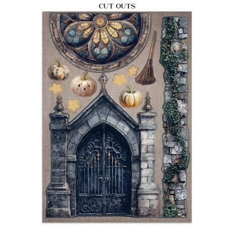 Stamperia Halloween Junk Journal Stickers, Backgrounds, Cut-Outs by Vicky Papaioannou (SBJK22)