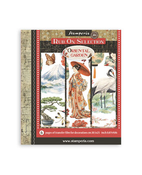 Stamperia Oriental Garden Rub-On 20,5x23cm Assortment (6pcs) (DFLRBXG11)