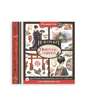 Stamperia Oriental Garden Rub-On 15,5x15,5cm Assortment (6pcs) (DFLRBX19)