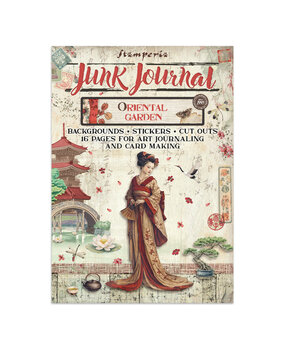 Stamperia Oriental Garden Junk Journal Stickers, Backgrounds, Cut-Outs (SBJK26)