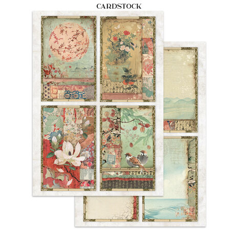 Stamperia Oriental Garden Junk Journal Stickers, Backgrounds, Cut-Outs (SBJK26) Stamperia Oriental Garden Junk Journal Stickers, Backgrounds, Cut-Outs (SBJK26)