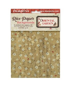 Stamperia Oriental Garden A6 Rice Paper Backgrounds Selection (8pcs) (DFSAK6057) Stamperia Oriental Garden A6 Rice Paper Backgrounds Selection (8pcs) (DFSAK6057)