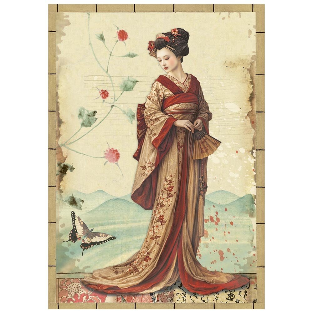Stamperia Oriental Garden A6 Mini Rice Paper (8pcs) (DFSA6X08) Stamperia Oriental Garden A6 Mini Rice Paper (8pcs) (DFSA6X08)