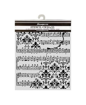Stamperia Symphony Thick Stencils 20x25cm Ccore and Frize by Sara Alcobendas (KSTD211)