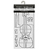 Symphony Thick Stencils 12x25cm Violin Sections by Sara Alcobendas (KSTDL166)
