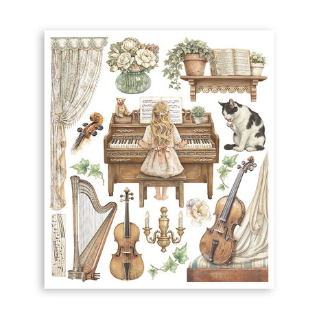 Stamperia Symphony Rub-On 20,5x23cm Assortment (6pcs) by Sara Alcobendas (DFLRBXG09) Stamperia Symphony Rub-On 20,5x23cm Assortment (6pcs) by Sara Alcobendas (DFLRBXG09)
