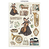 Stamperia Symphony Junk Journal Stickers, Backgrounds, Cut-Outs by Sara Alcobendas (SBJK24) Stamperia Symphony Junk Journal Stickers, Backgrounds, Cut-Outs by Sara Alcobendas (SBJK24)
