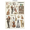 Stamperia Symphony Junk Journal Stickers, Backgrounds, Cut-Outs by Sara Alcobendas (SBJK24) Stamperia Symphony Junk Journal Stickers, Backgrounds, Cut-Outs by Sara Alcobendas (SBJK24)