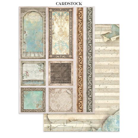 Stamperia Symphony Junk Journal Stickers, Backgrounds, Cut-Outs by Sara Alcobendas (SBJK24) Stamperia Symphony Junk Journal Stickers, Backgrounds, Cut-Outs by Sara Alcobendas (SBJK24)