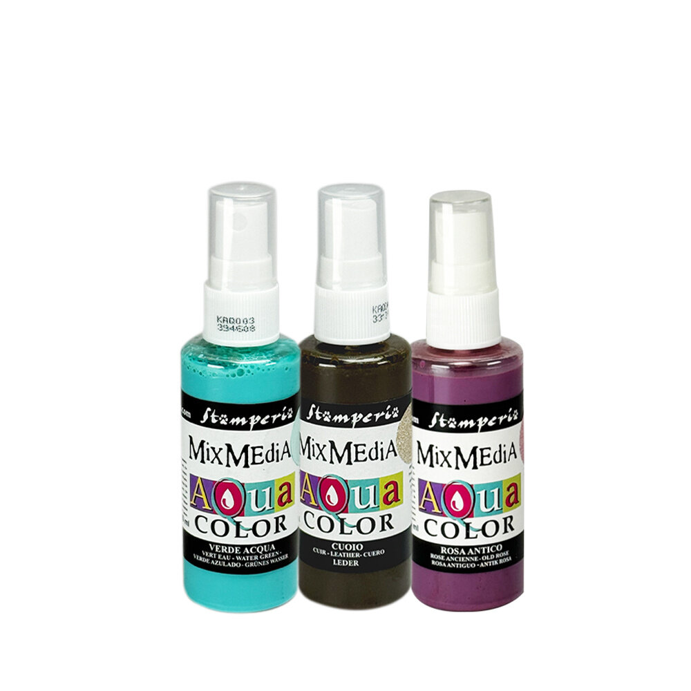 Stamperia Symphony Aquacolor Paint Kit (3pcs) by Sara Alcobendas (KAQXSP) Stamperia Symphony Aquacolor Paint Kit (3pcs) by Sara Alcobendas (KAQXSP)