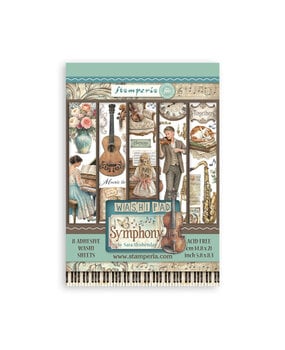 Stamperia Symphony A5 Washi Pad (8pcs) by Sara Alcobendas (SBW34)