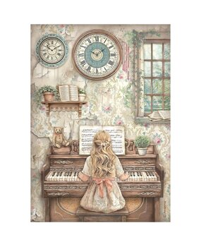 Stamperia Symphony A4 Rice Paper Piano (6pcs) by Sara Alcobendas (DFSA41123)